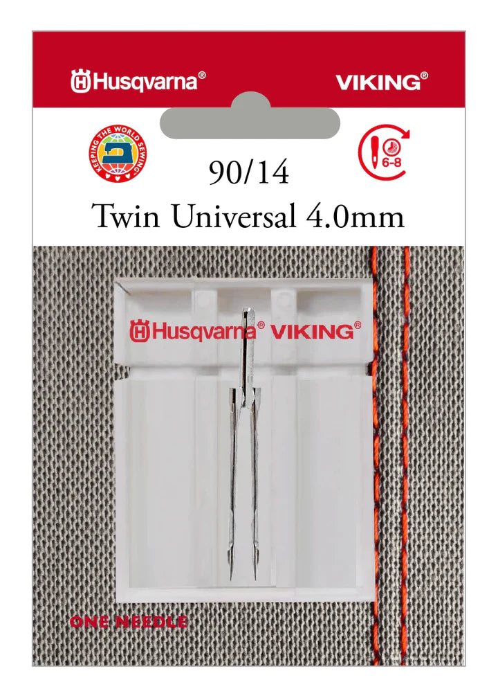 Husqvarna Viking Twin Universal 4.0mm 90/14 Needle